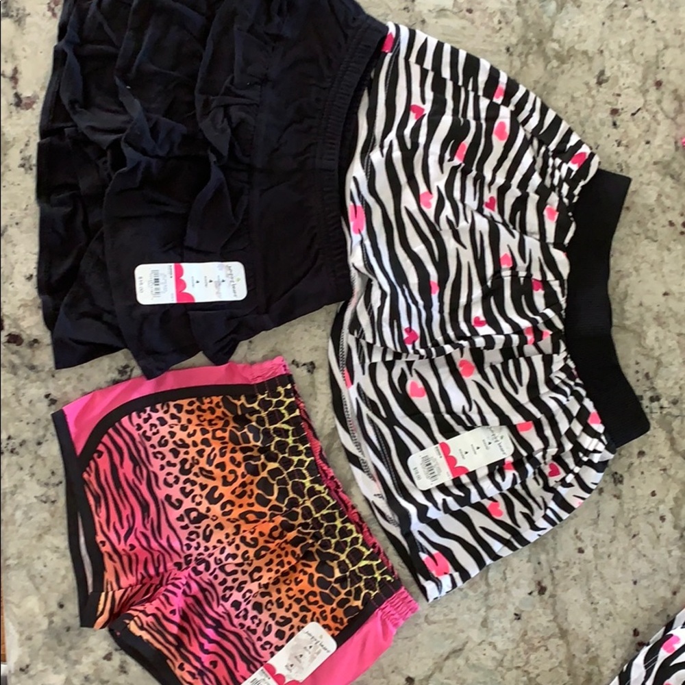 Girls Jumping Beans Skorts & Shorts Set of 3 Sz 4